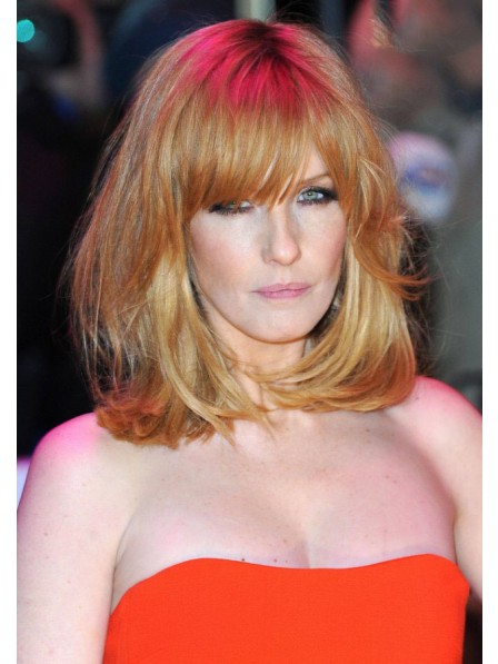 Kelly Reilly Bob Cut Wig With Long Fringe - Rewigs.com