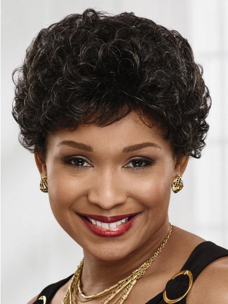 Mother S Curly Capless Grey Hairstyle Wigs
