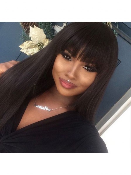 wigs with bangs for black women
