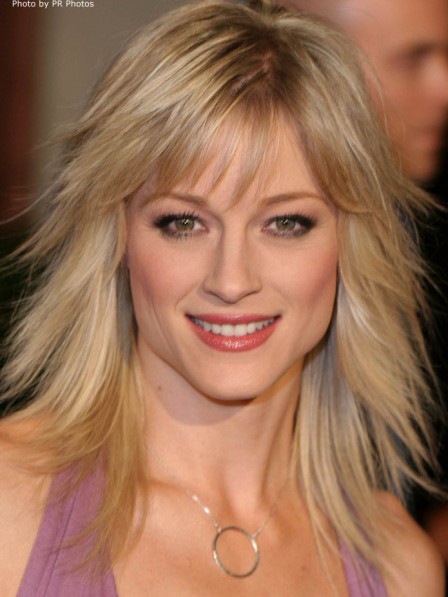 Teri Polo Blonde Lace Front Wig Woth Thinned Bangs Rewigs Com