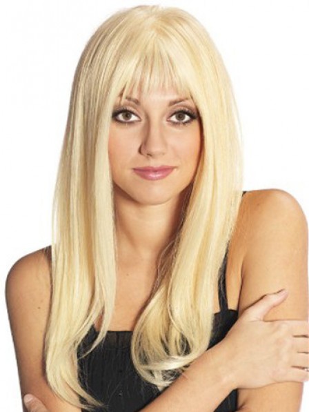 cheap long straight blonde wigs