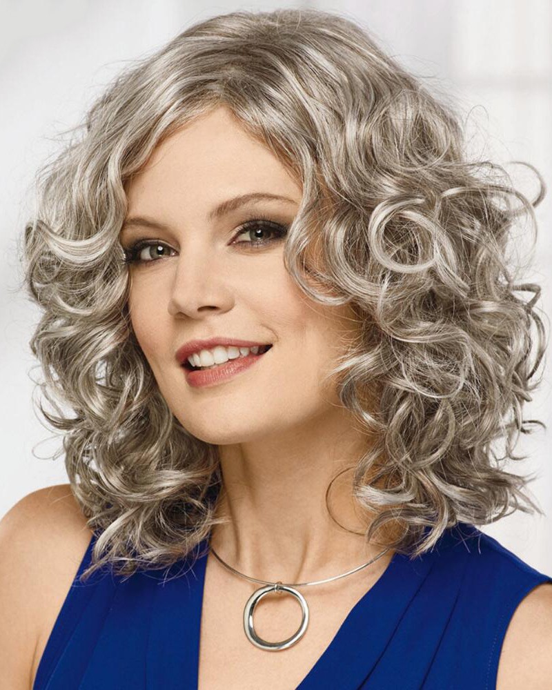 Flattering Mid-Length Bob Wigs With Rich Layers Of Loose Barrel Curls ...