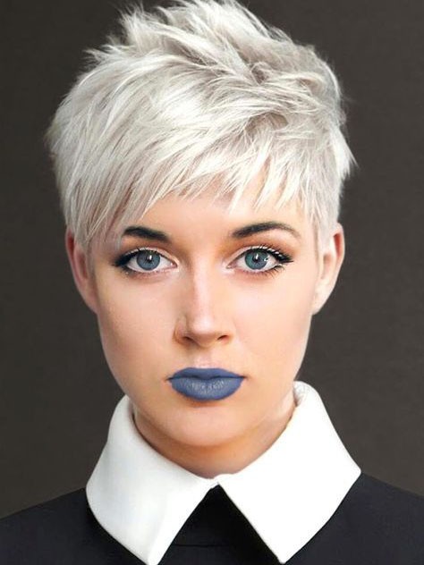 Awesome White Pixie Cut Ladies Wig Discounted Synthetic