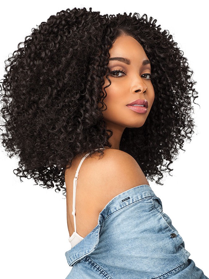 Msgloria Kinky Curl Hair Wig Lace Front Human Hair Wigs