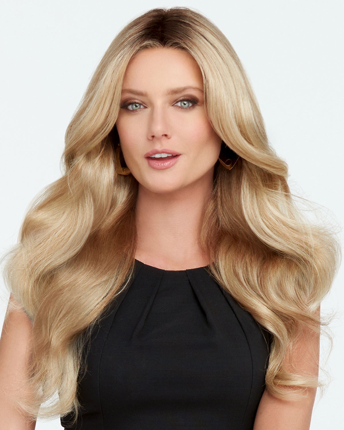 Blonde lace front wig synthetic long wave wigs Super X Studio