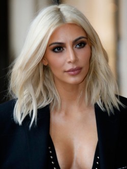 Kim Kardashian Medium Blonde Lace Front Wig Rewigs Com